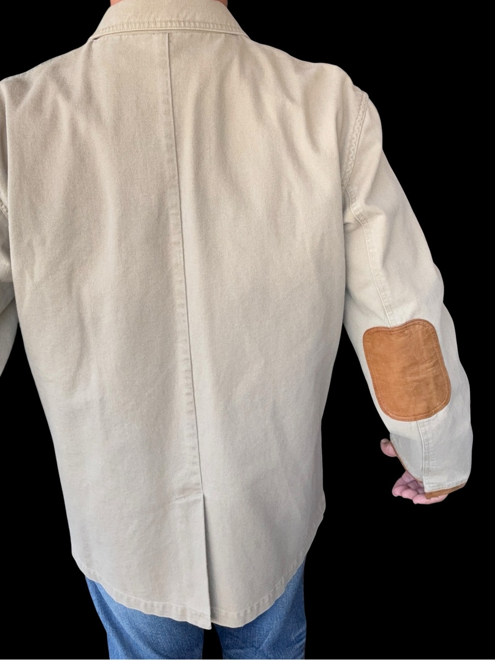 Vintage 90’s Orvis hunting blazer with leather trim and elbow patches Large - Picture 3 of 9